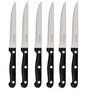  Lot de 6 Couteaux de Table  Steak  27cm Noir