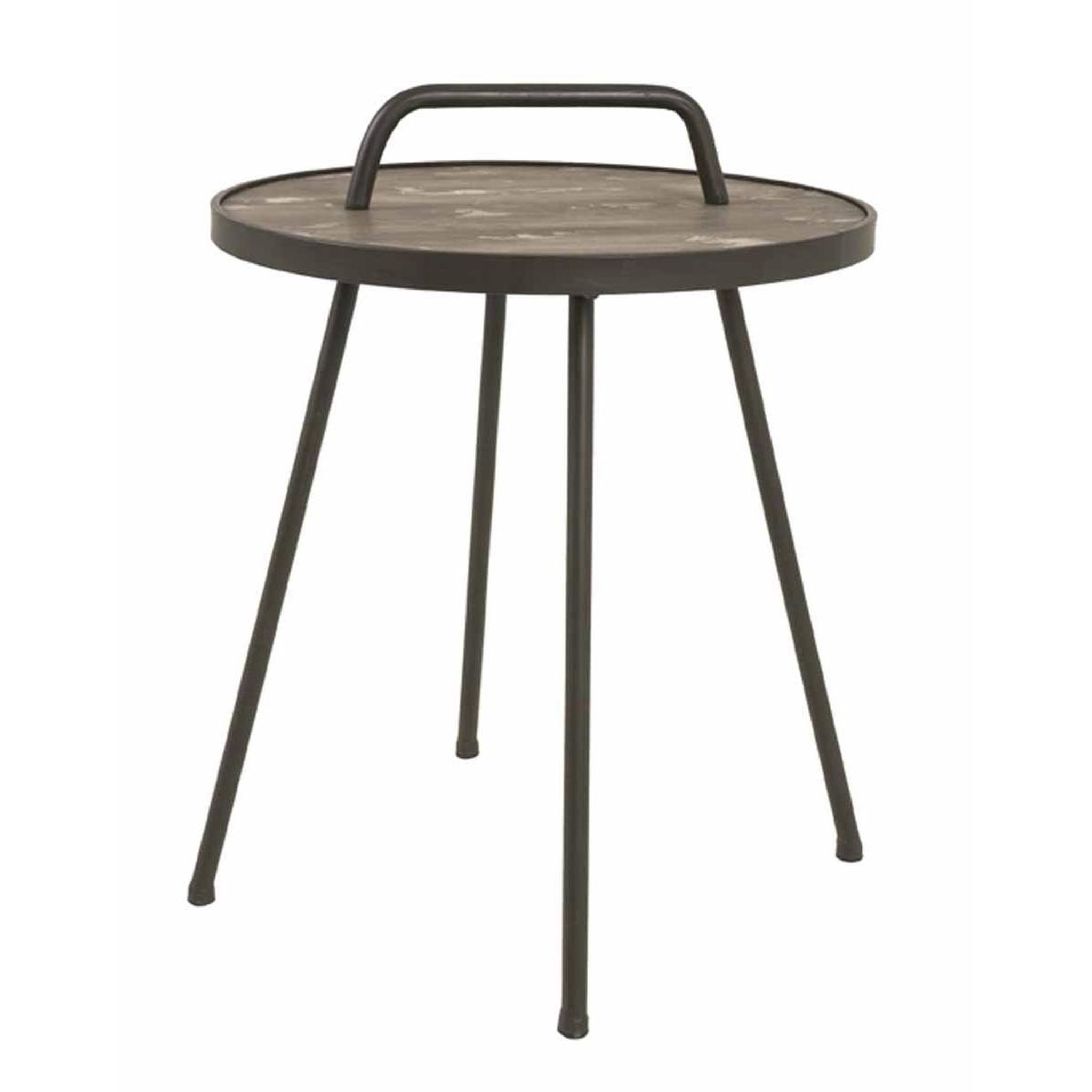 Paris Prix Table d'Appoint Vintage  Hodo  65cm Noir