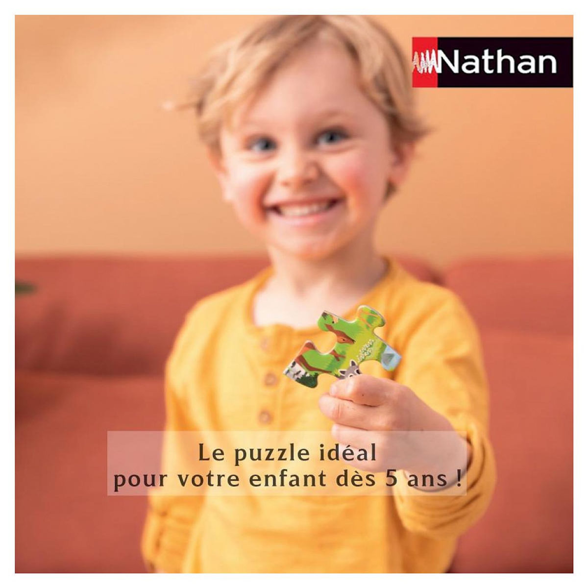 Nathan Puzzle cadre 15 p  les animaux de la foret
