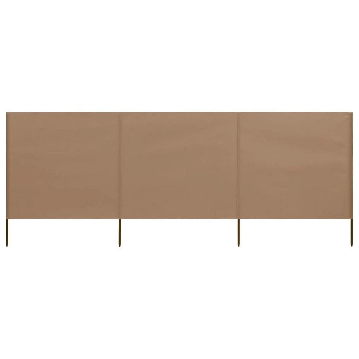 VIDAXL Paravent 3 panneaux Tissu 400 x 120 cm Taupe