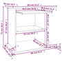 Voir la diapositive 6 : VIDAXL Bureau d'ordinateur Chene sonoma 80x50x75 cm Bois d'ingenierie