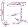 Voir la diapositive 6 : VIDAXL Bureau d'ordinateur Chene sonoma 80x50x75 cm Bois d'ingenierie
