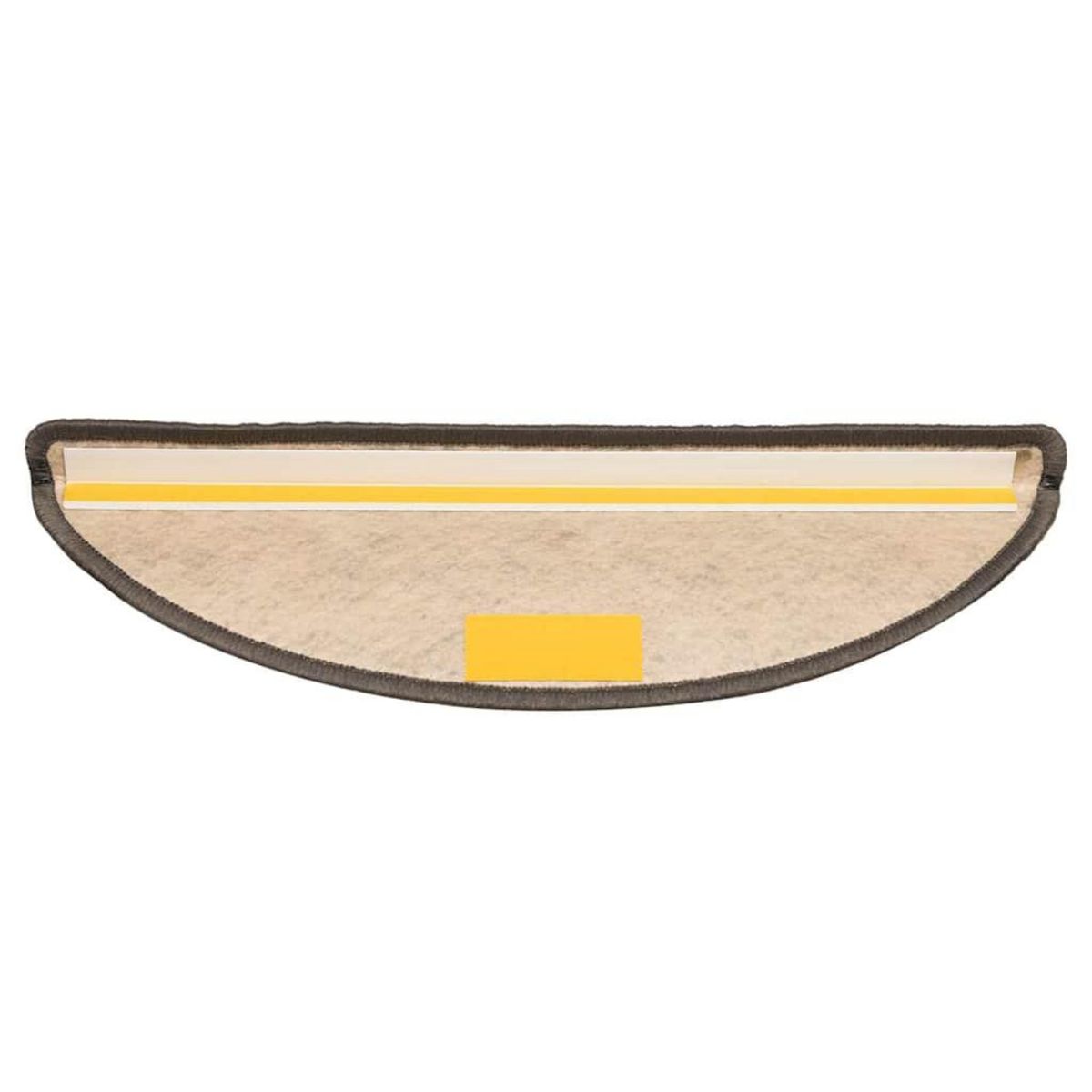 VIDAXL Tapis d'escalier autocollants 30 pcs 56x17x3 cm marron beige