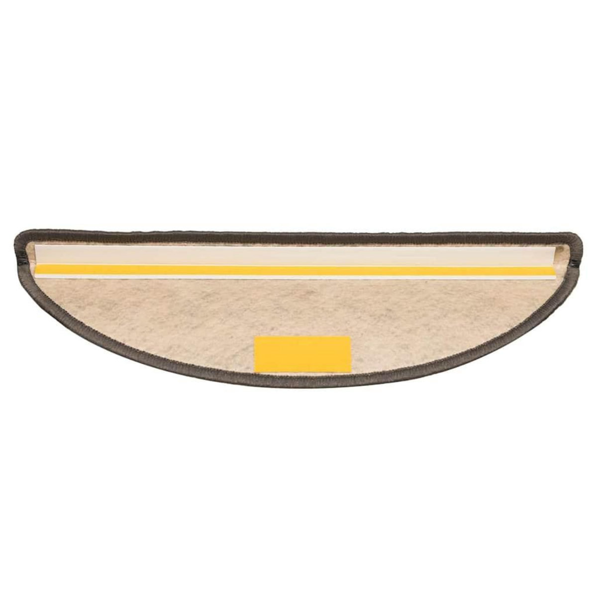 VIDAXL Tapis d'escalier autocollants 30 pcs 56x17x3 cm marron beige