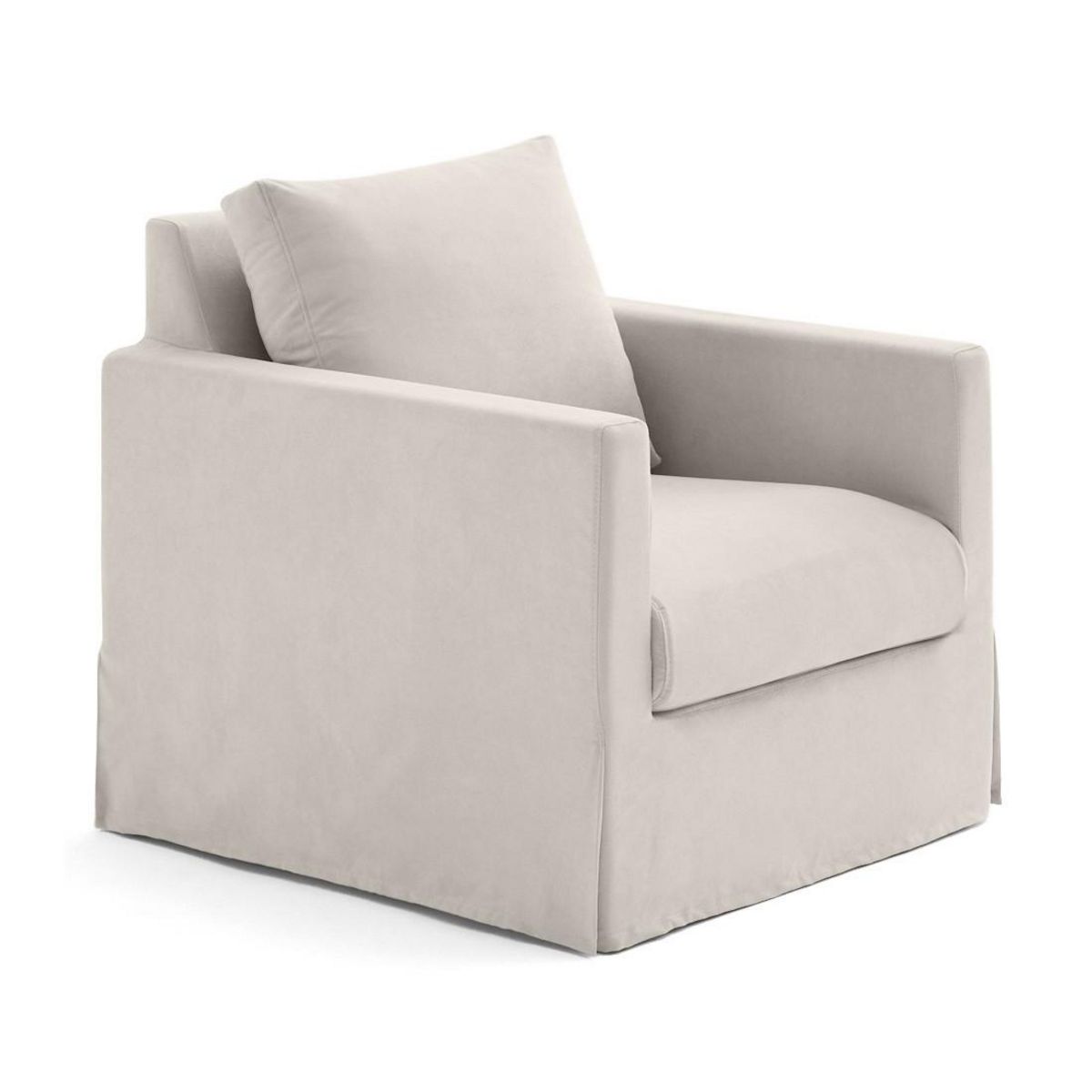 LISA DESIGN Serena - fauteuil déhoussable en tissu