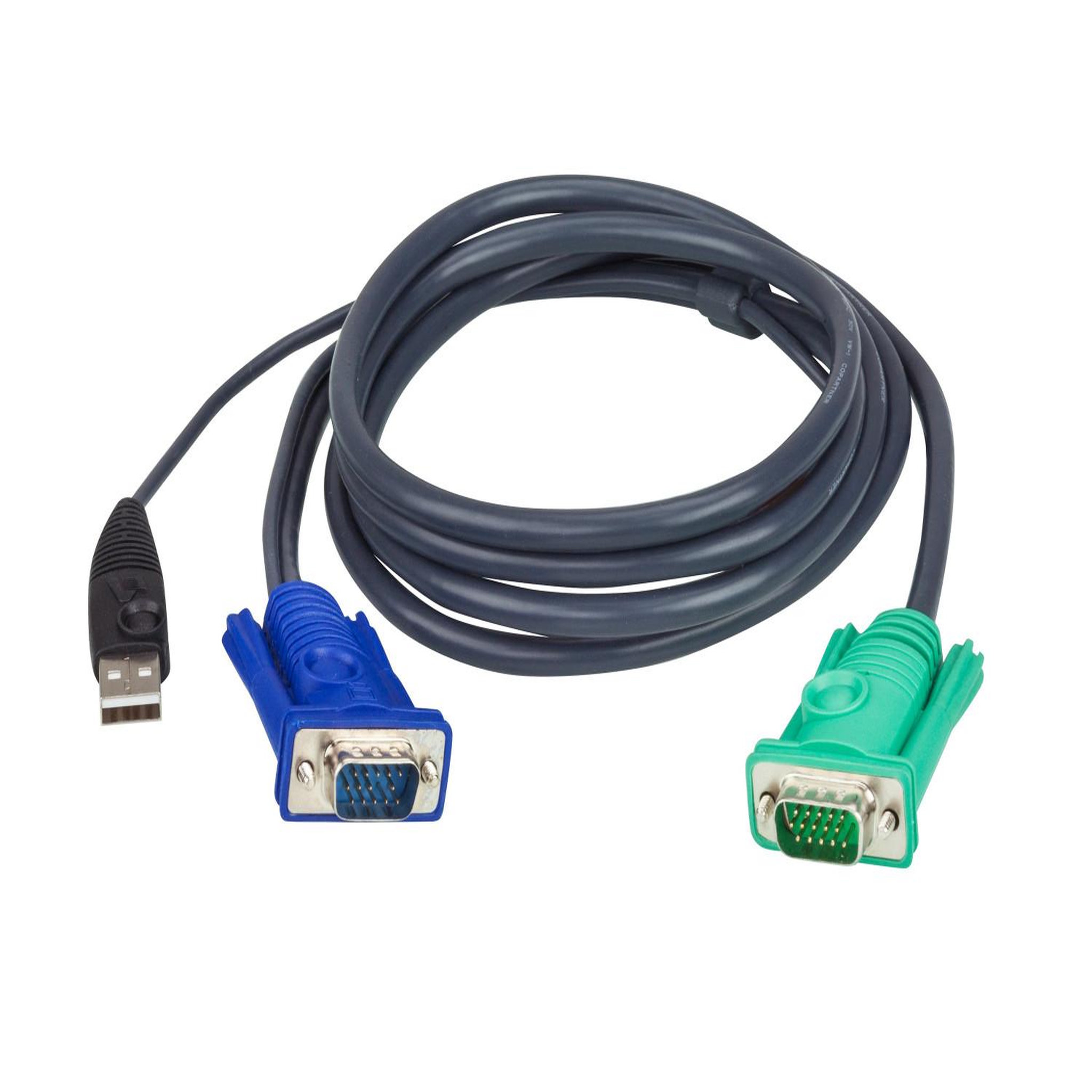 Voir la diapositive 2 : Aten Aten câble kvm usb 1,2m avec sphd 3 en 1