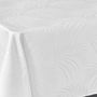 Voir la diapositive 2 : Paris Prix Nappe Jacquard  Plumette  140x240cm Blanc