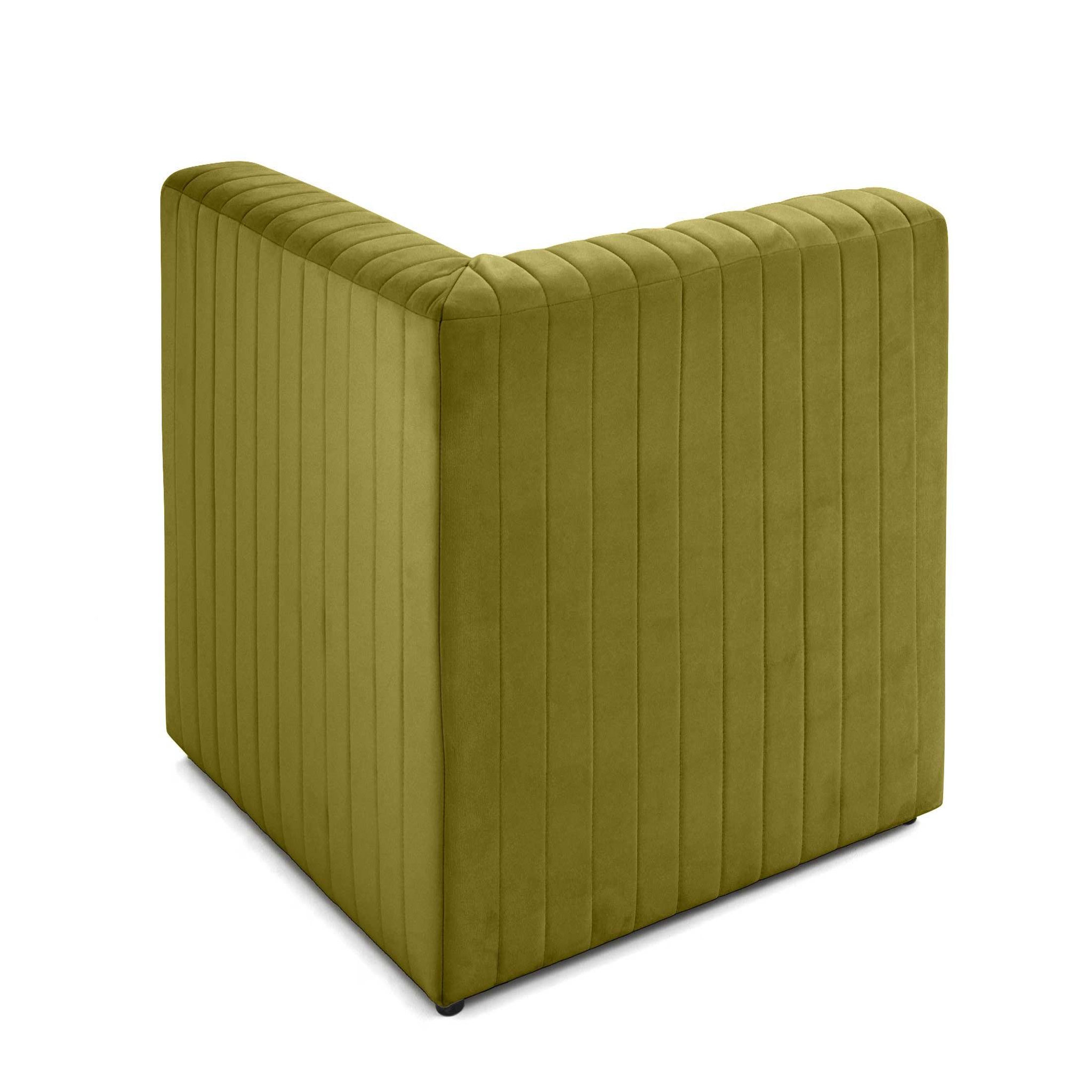Voir la diapositive 4 : LISA DESIGN Nova - module d'assise d'angle réversible - en velours