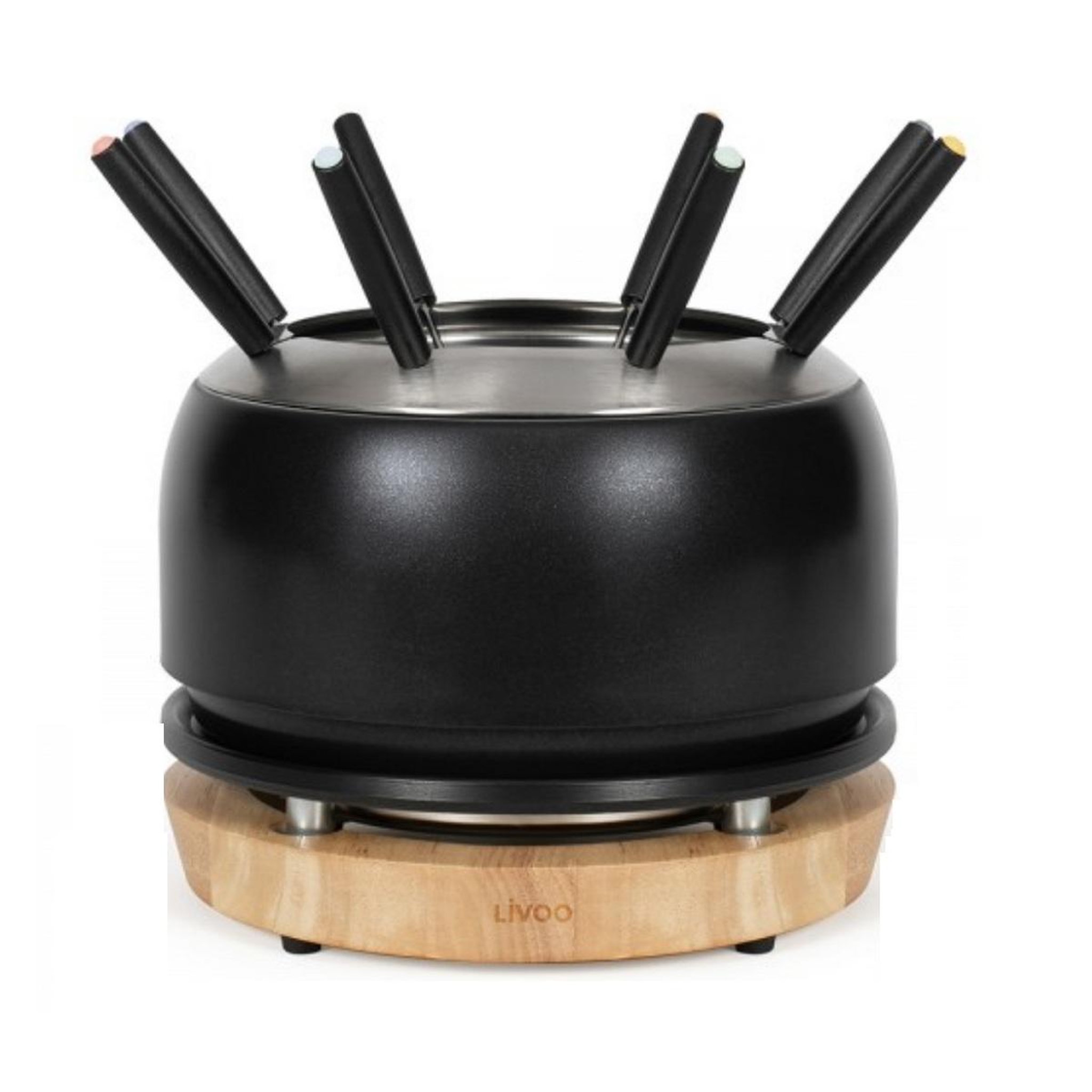 LIVOO Service à fondue 1200w 8 fourchettes noir - doc339