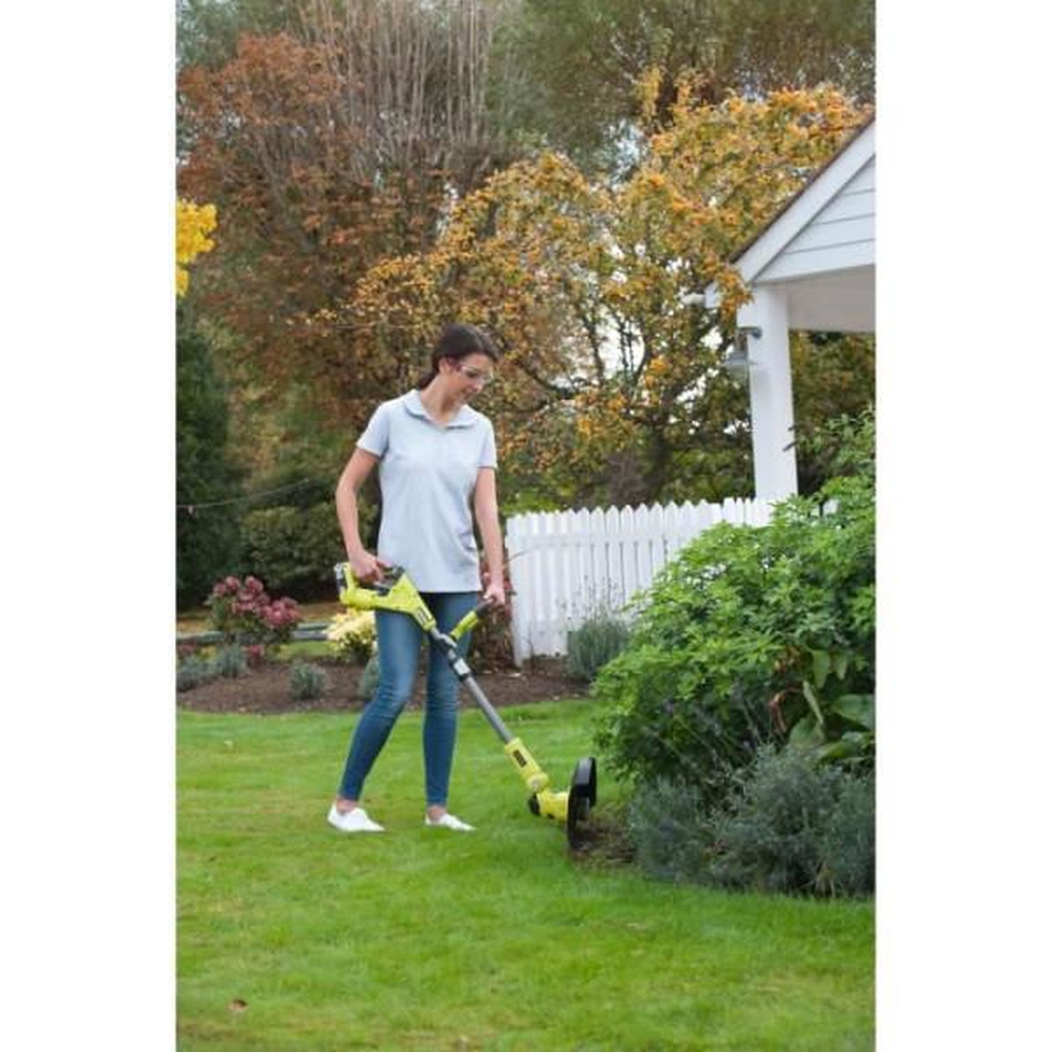 Voir la diapositive 4 : Ryobi RYOBI - Coupe-bordures / dresse-bordures 18V ONE+ HYBRIDE - Ø coupe 25-30 cm - 1 batterie 18V 2,5 Ah et 1 chargeur - RLT1831H25