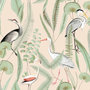 Voir la diapositive 2 : DUTCH WALLCOVERINGS DUTCH WALLCOVERINGS Papier peint Flamingo Creme et menthe