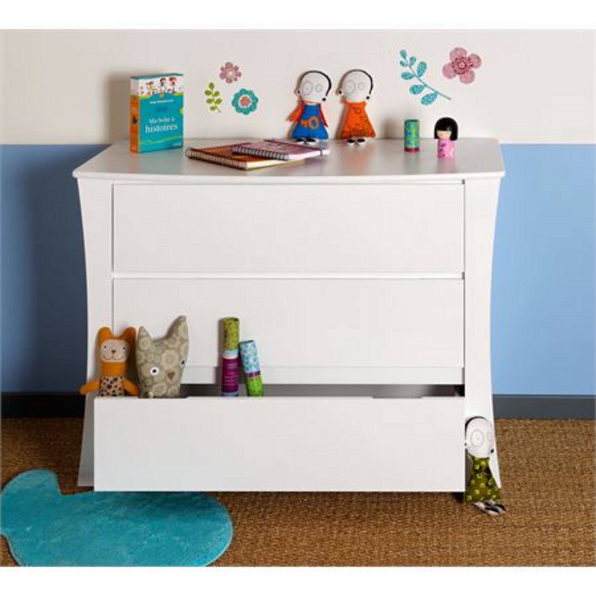 Commode ENZO 3 tiroirs H83 x L107 x P53 cm pas cher - Auchan.fr