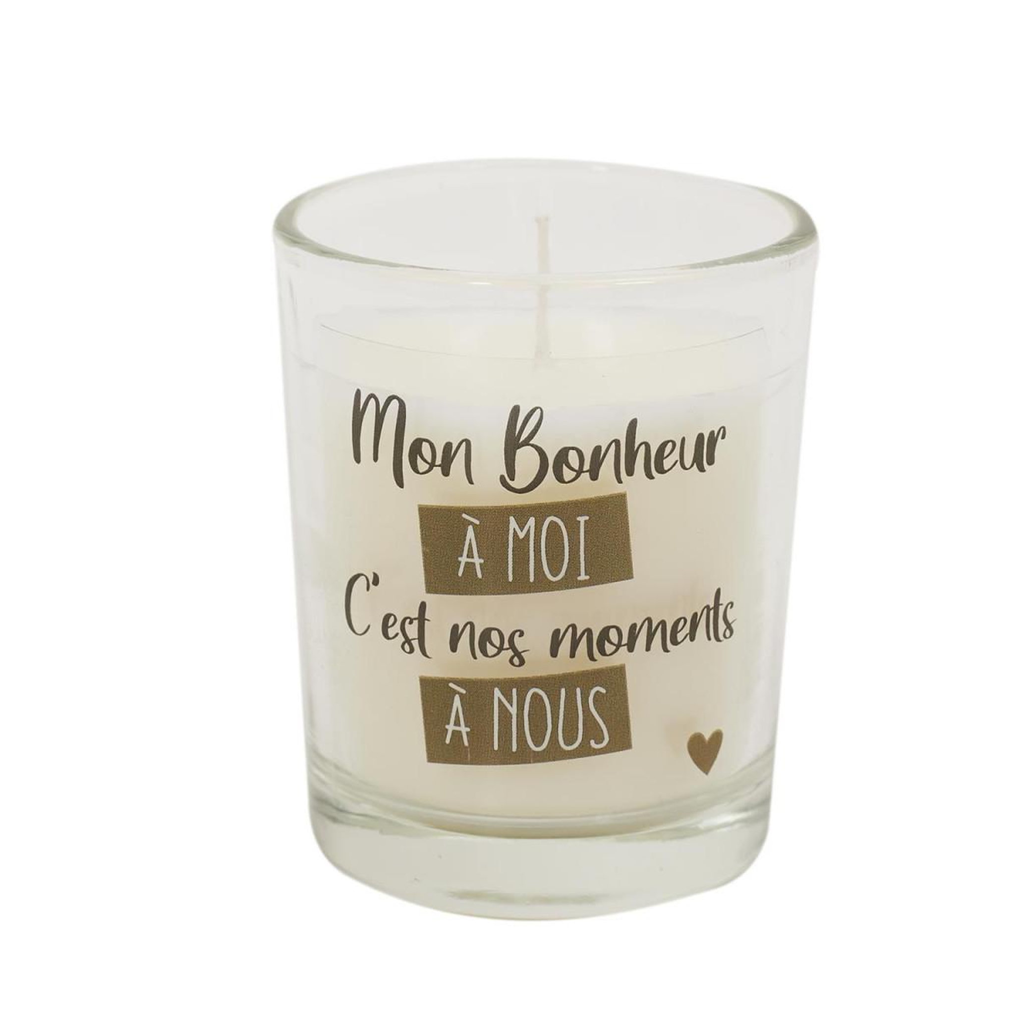 Voir la diapositive 5 : The Home Deco Factory Coffret 5 bougies parfumées  mon amour  50g blanc & rouge