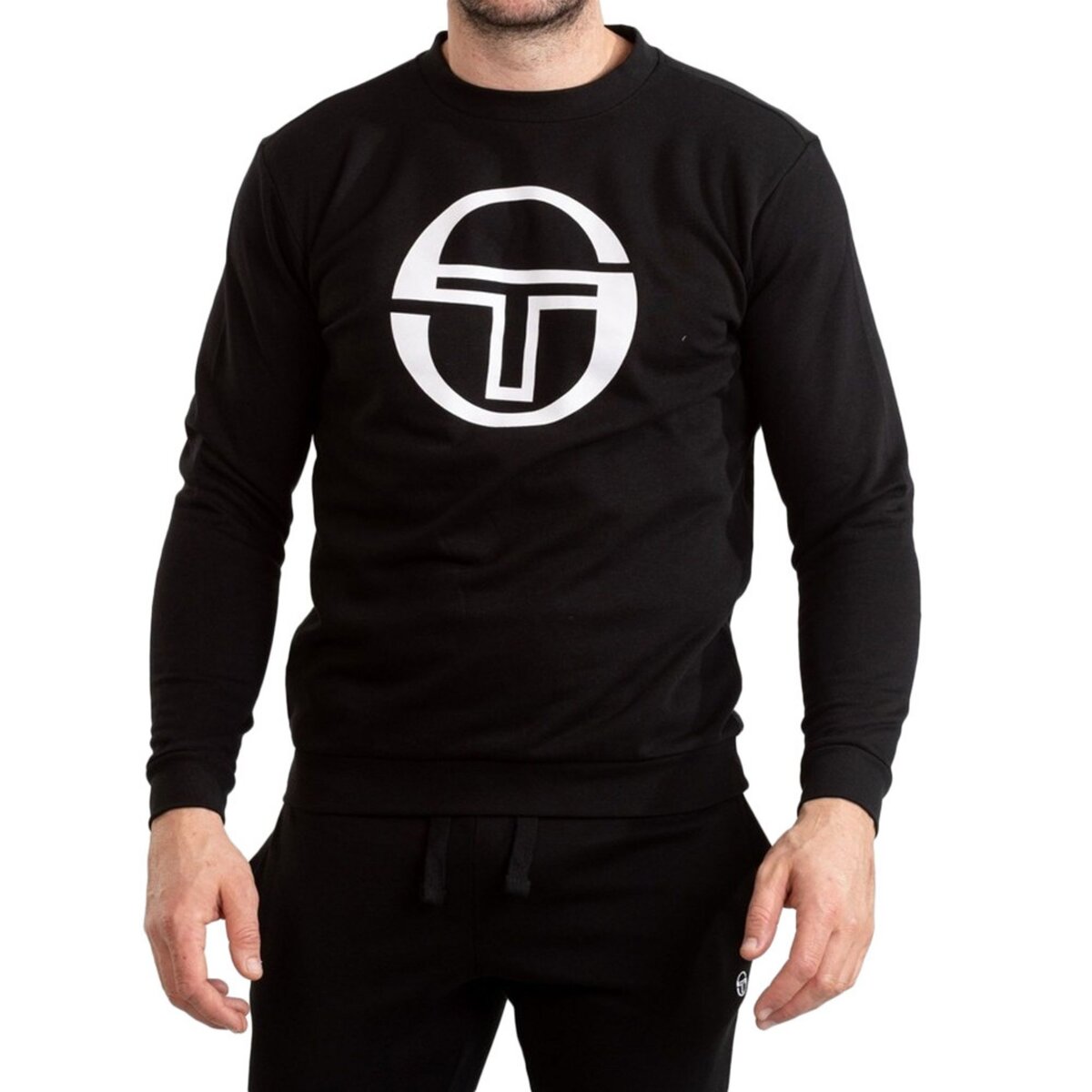 SERGIO TACCHINI Sweat Noir Homme Sergio Tacchini Crew Stadium