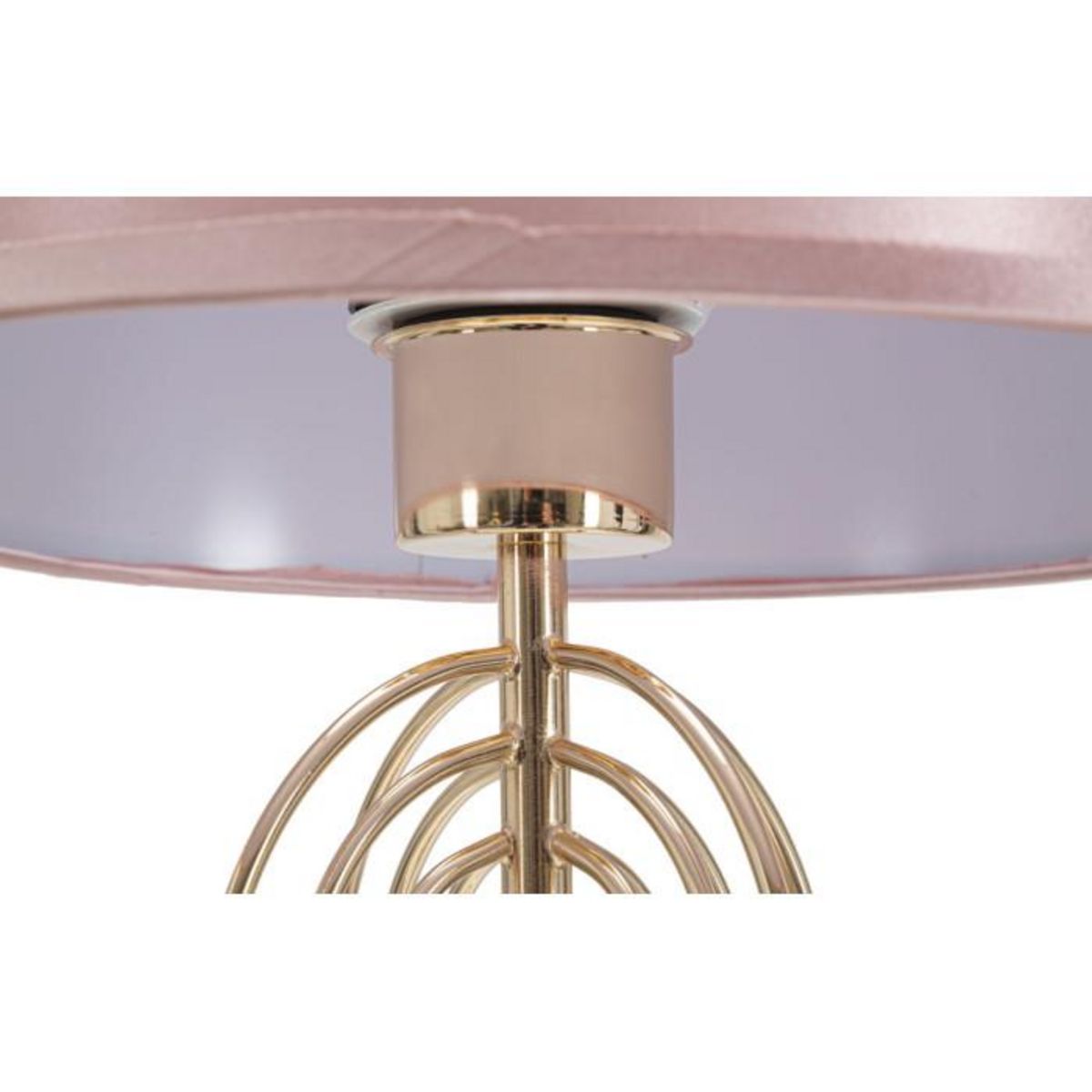 Paris Prix Lampe à Poser Design en Métal  Krista  55cm Rose & Or