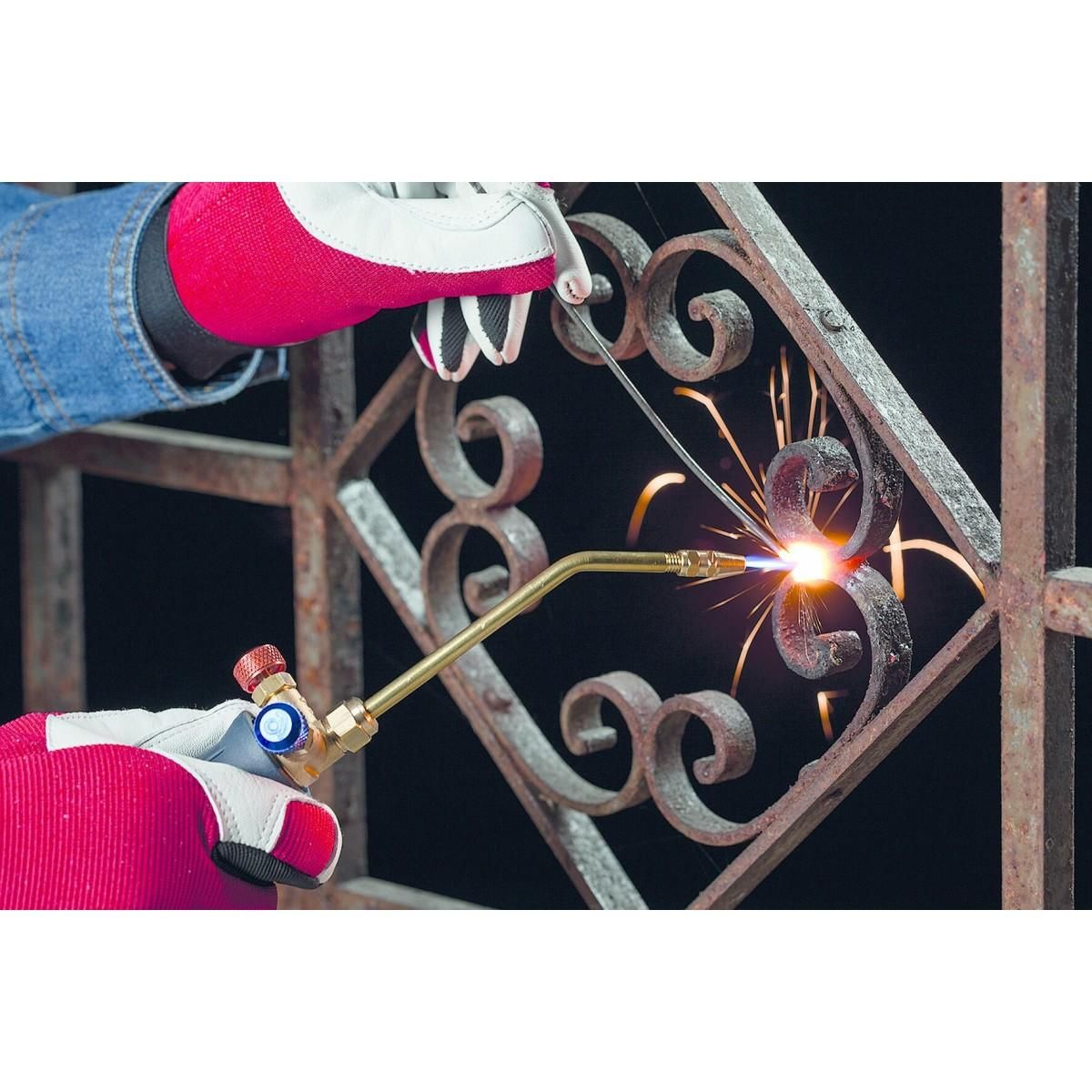 Kemper Chalumeau Bi-Gaz Oxygène Propane Pro 3300°C : Kit Complet Soudage & Brasage, Coupe Acier 5 mm, Détendeurs, Manomètres KEMPER