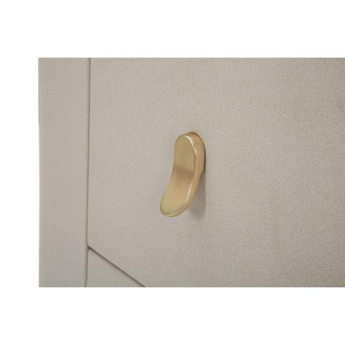 Paris Prix Table de Chevet Effet Marbre  Beauty  60cm Crème & Or