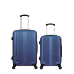 HERO HERO - Lot de 2 valises weekend et cabine ABS LIPARI. Coloris disponibles : Noir, Bleu