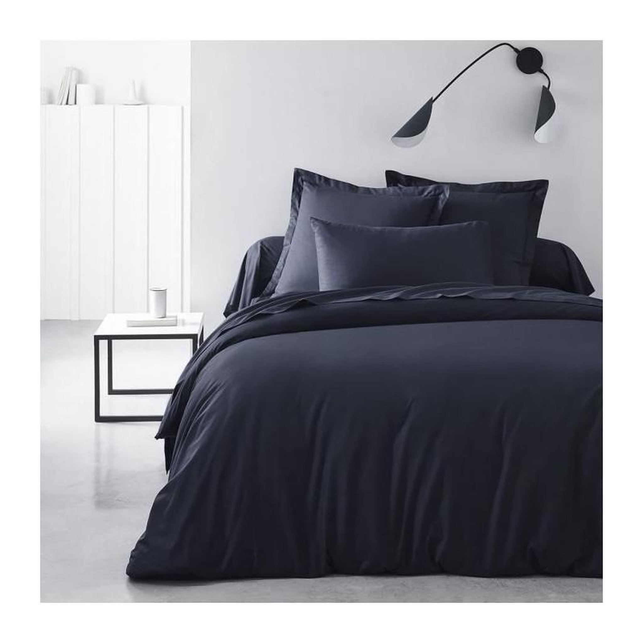 Voir la diapositive 2 : Today Taie de traversin - TODAY - Essential - 45 x 185 cm - 100% coton - Bleu marine