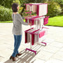 Voir la diapositive 4 : ID MARKET Séchoir à linge vertical pliable 3 niveaux MAXIMA capacité 20M rose