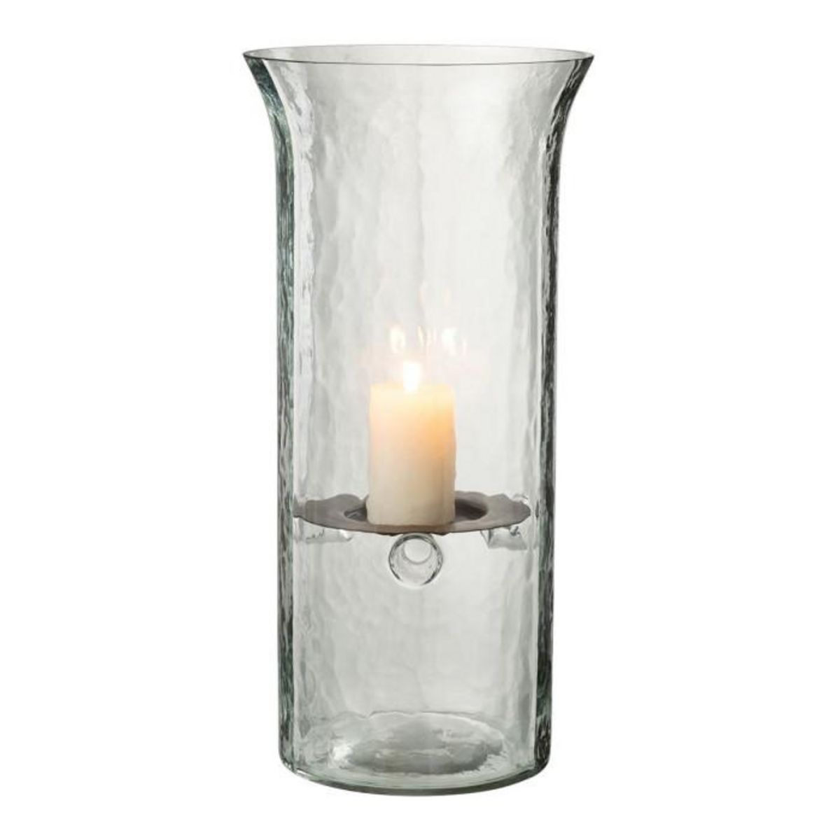 Paris Prix Bougeoir en Verre  Flou  40cm Transparent