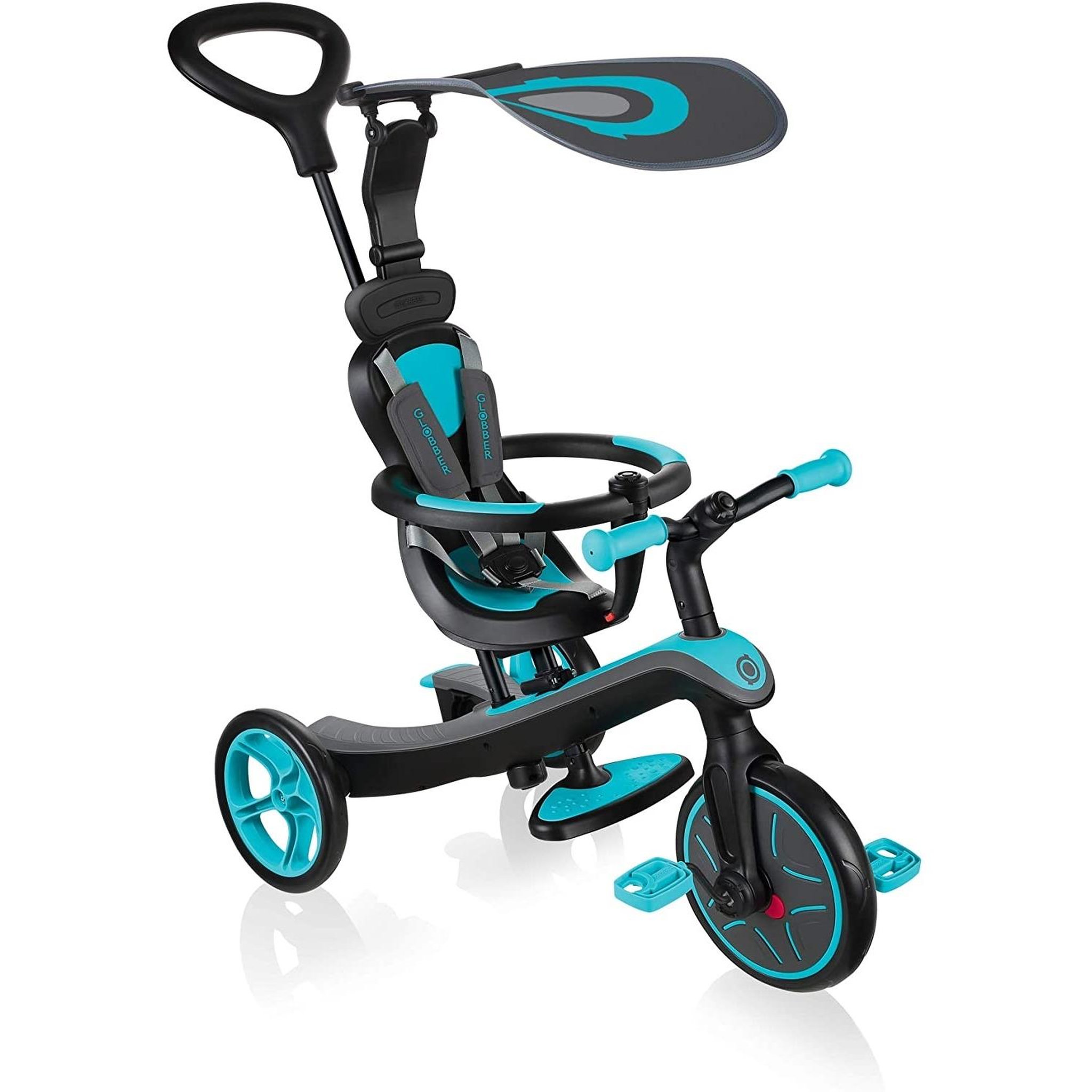 Voir la diapositive 5 : Globber GLOBBER Tricycle Explorer 4 en 1 bleu vert