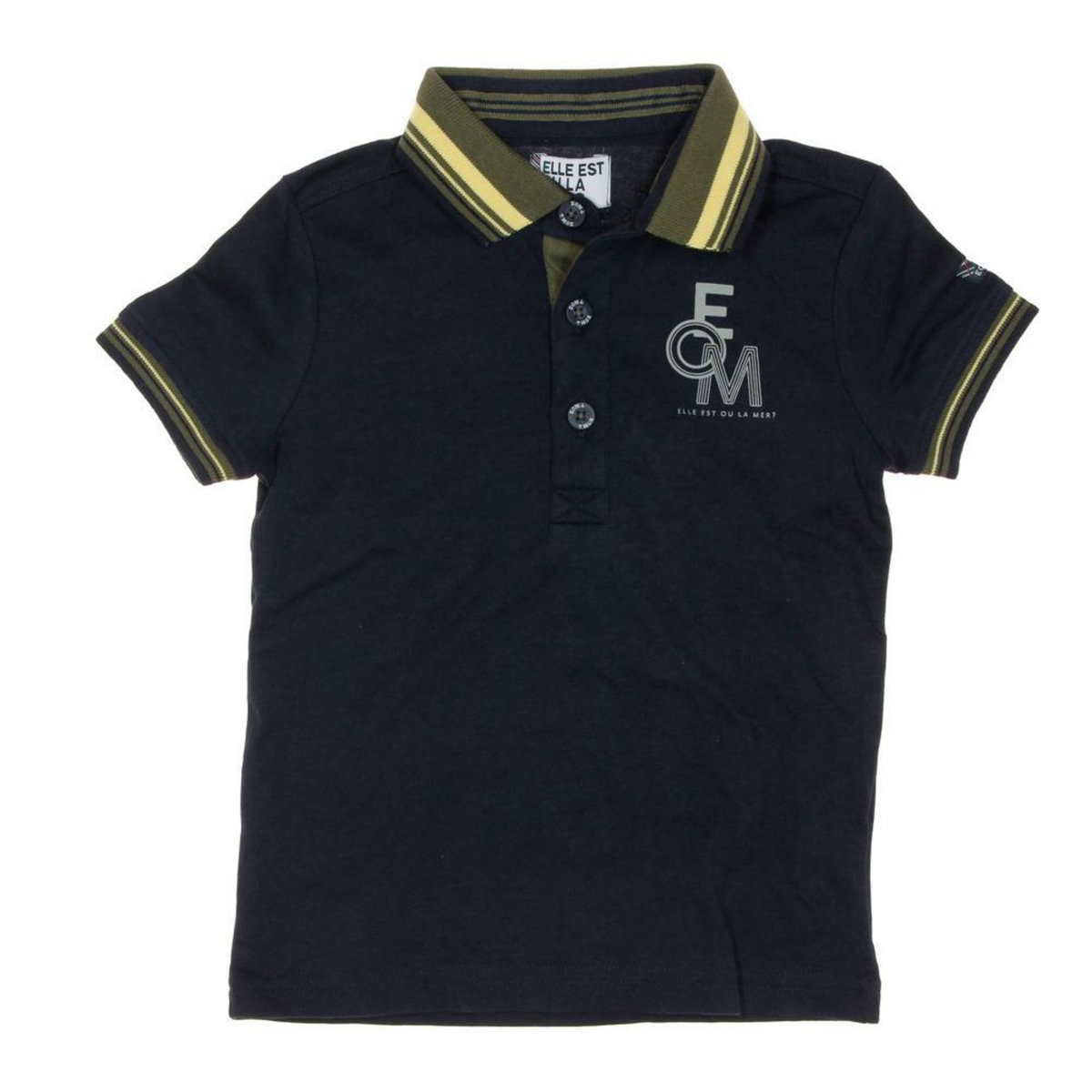 ELLE EST OU LA MER Polo  Garçon EOM  Bonzai