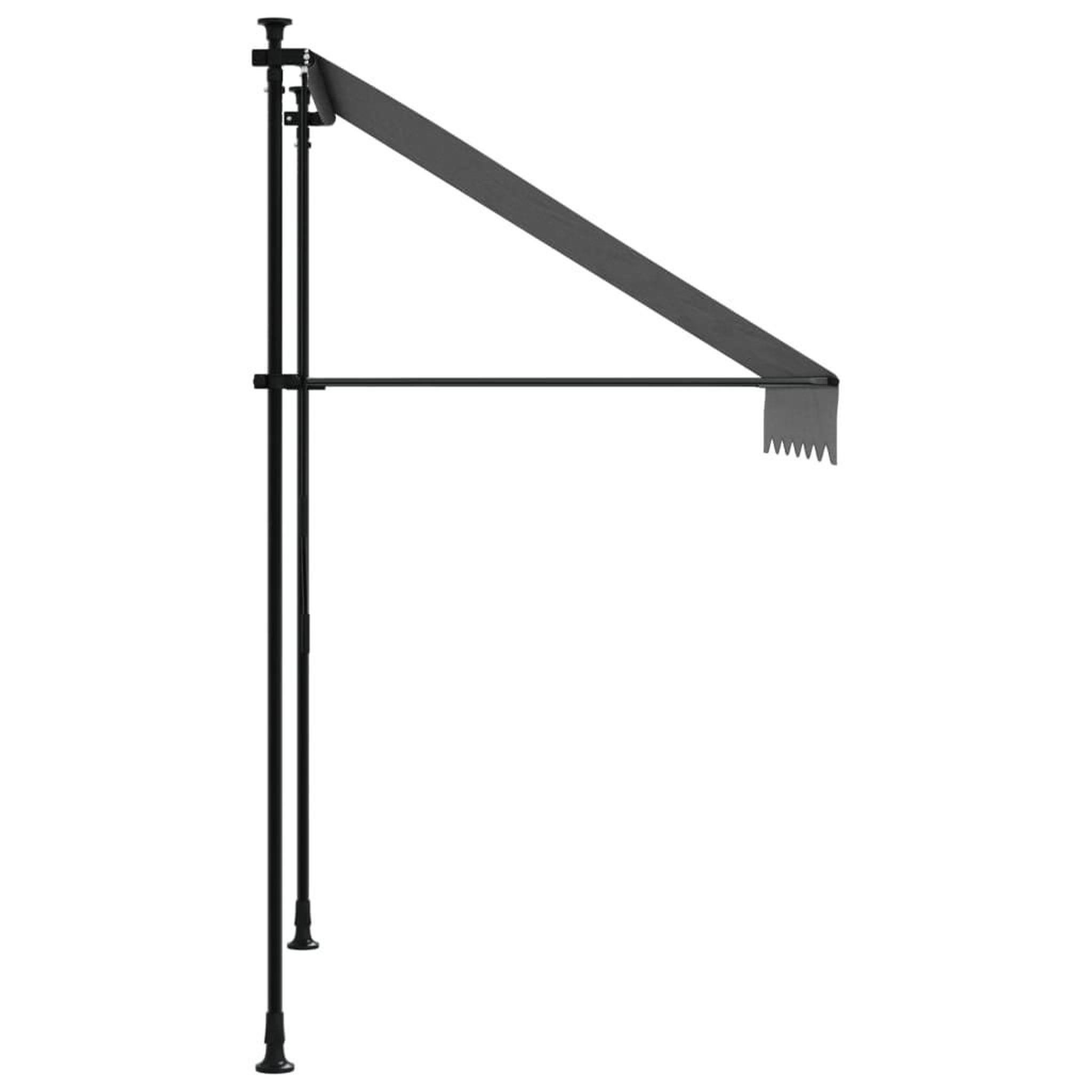 Voir la diapositive 4 : VIDAXL Auvent retractable anthracite 150x150 m tissu et acier