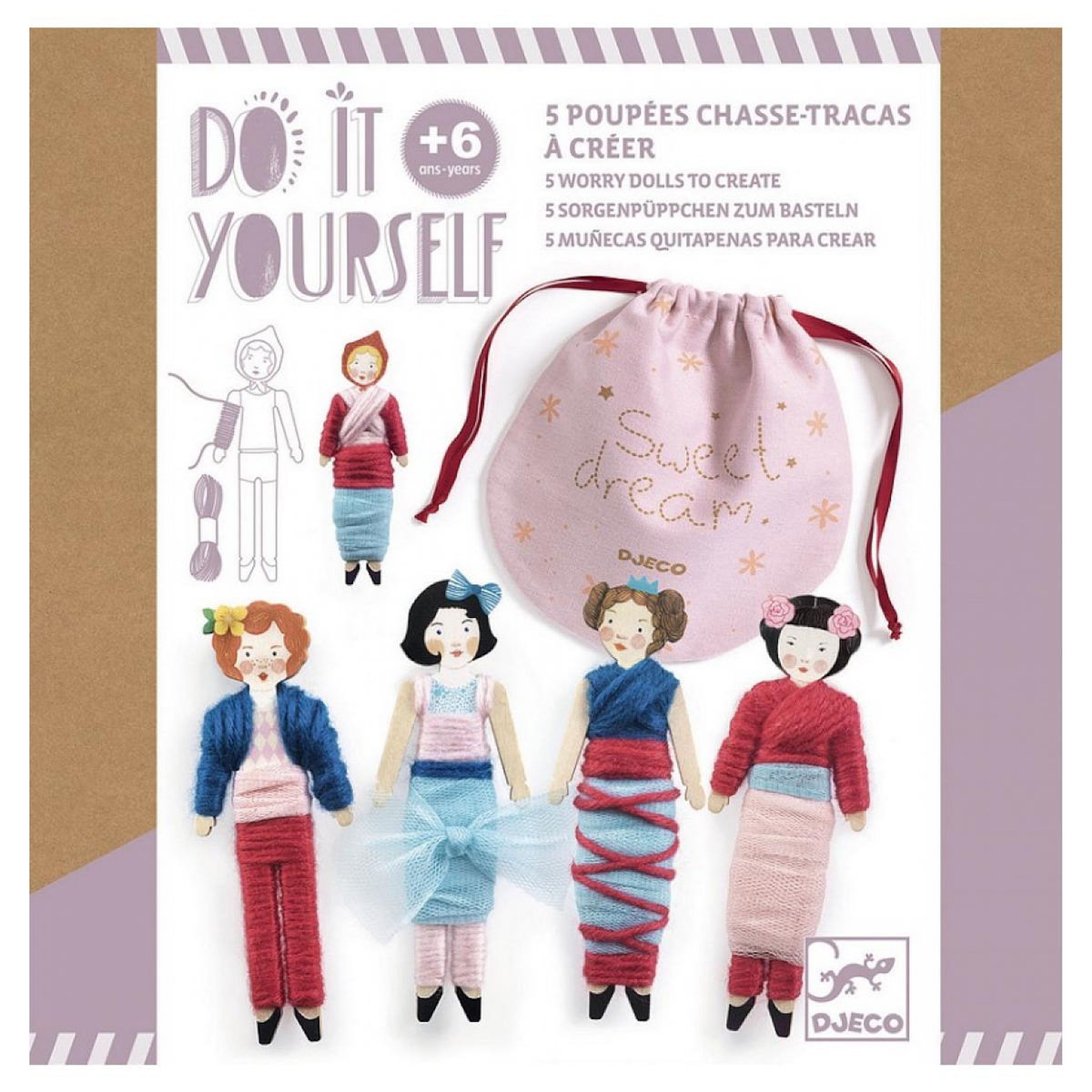 Djeco DIY Poupee Tracas Sweet night