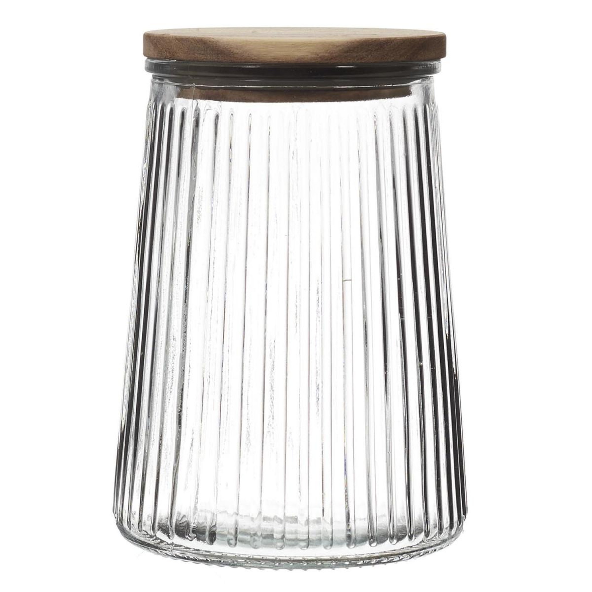 COOK CONCEPT Bocal en verre design  acacia  95cl transparent