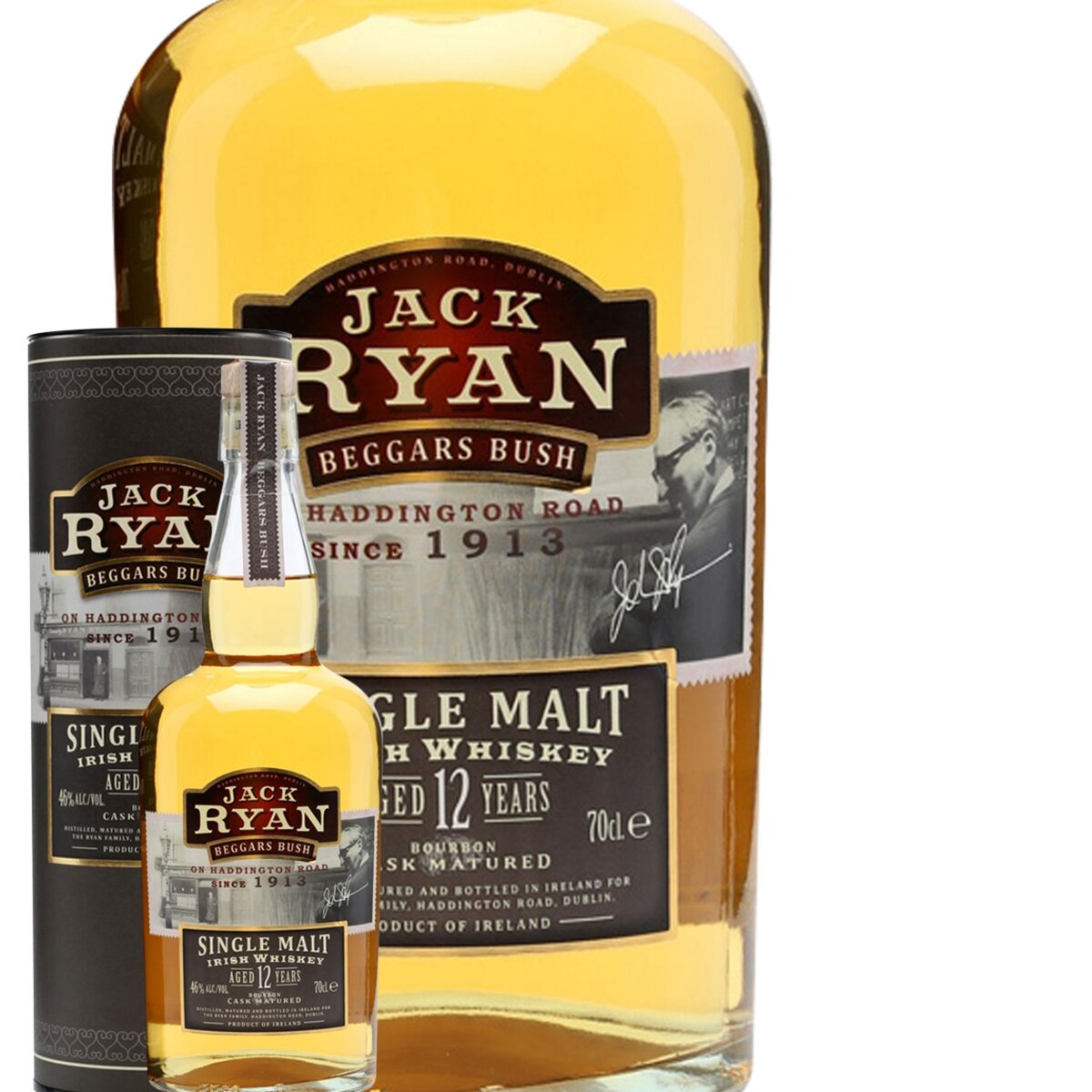 Whisky scotch Jack Ryan 12 ans avec étui 46%