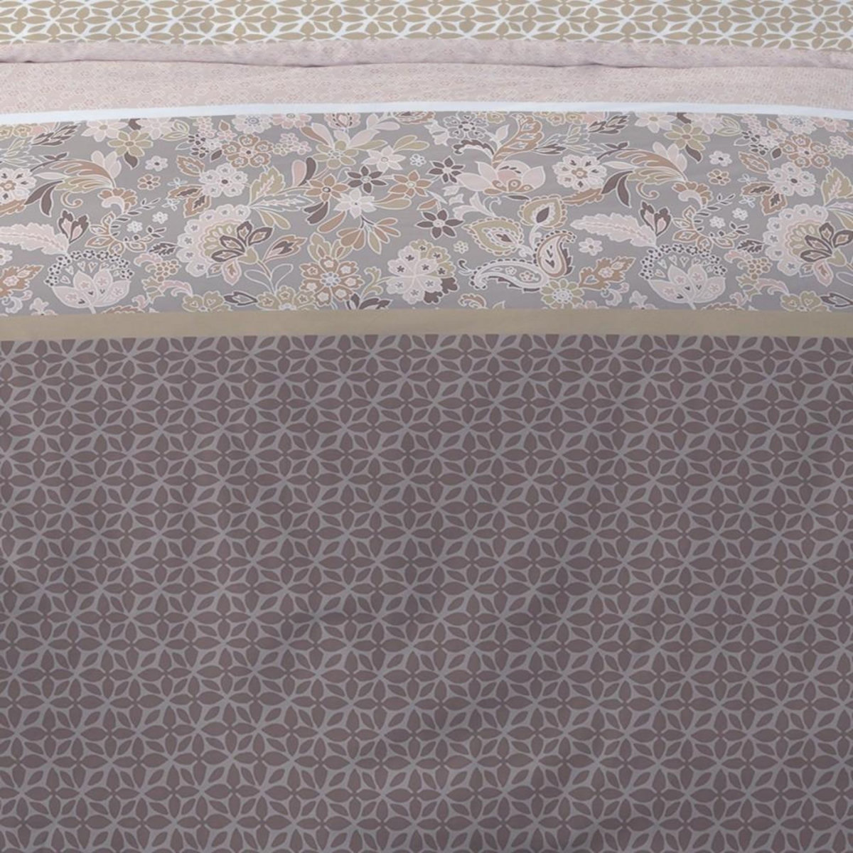 Dourev Housse de couette Flanelle 240x220 FRIDA + 2 taies