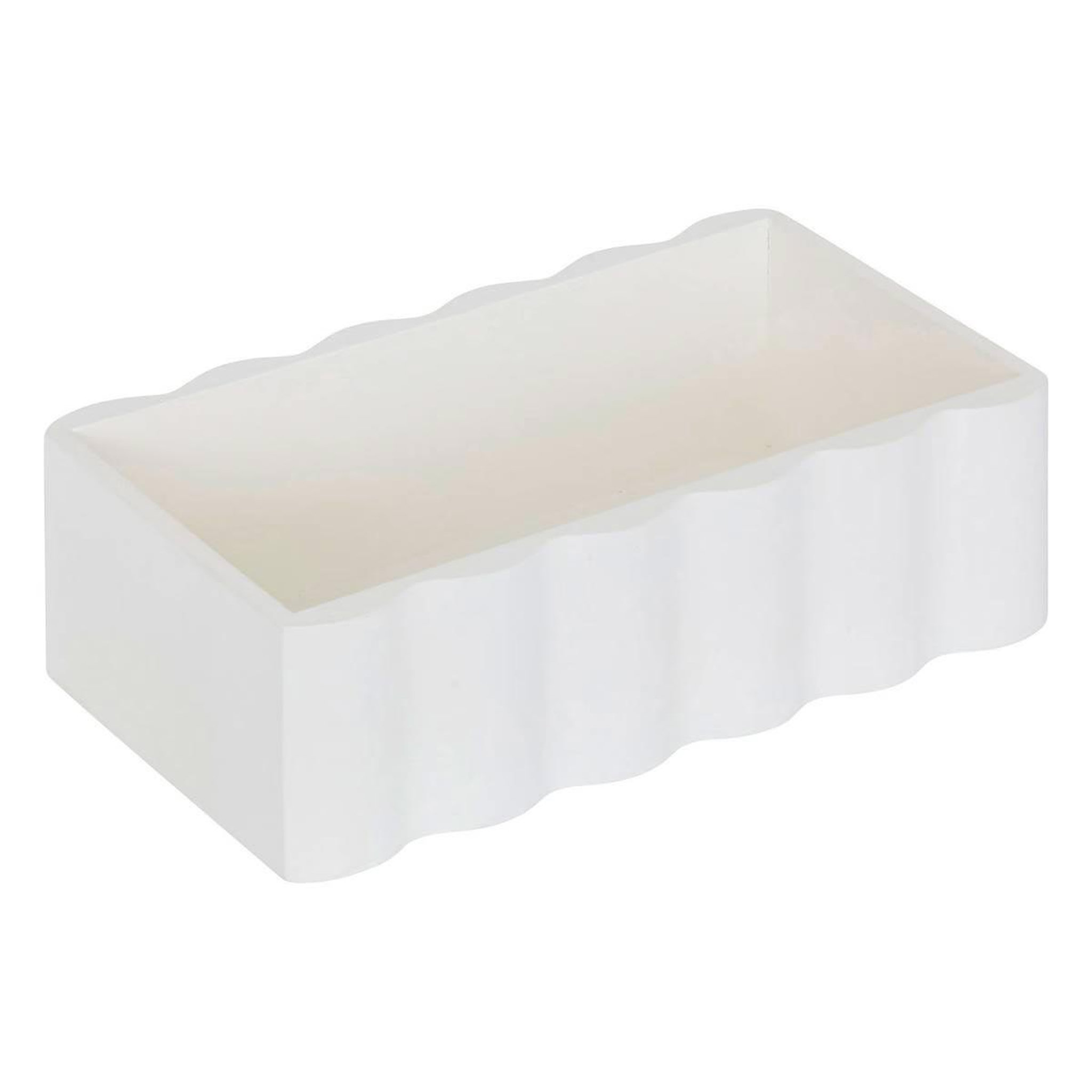 Voir la diapositive 2 : ATMOSPHERA Boîte à mouchoirs design  chéri  24cm blanc