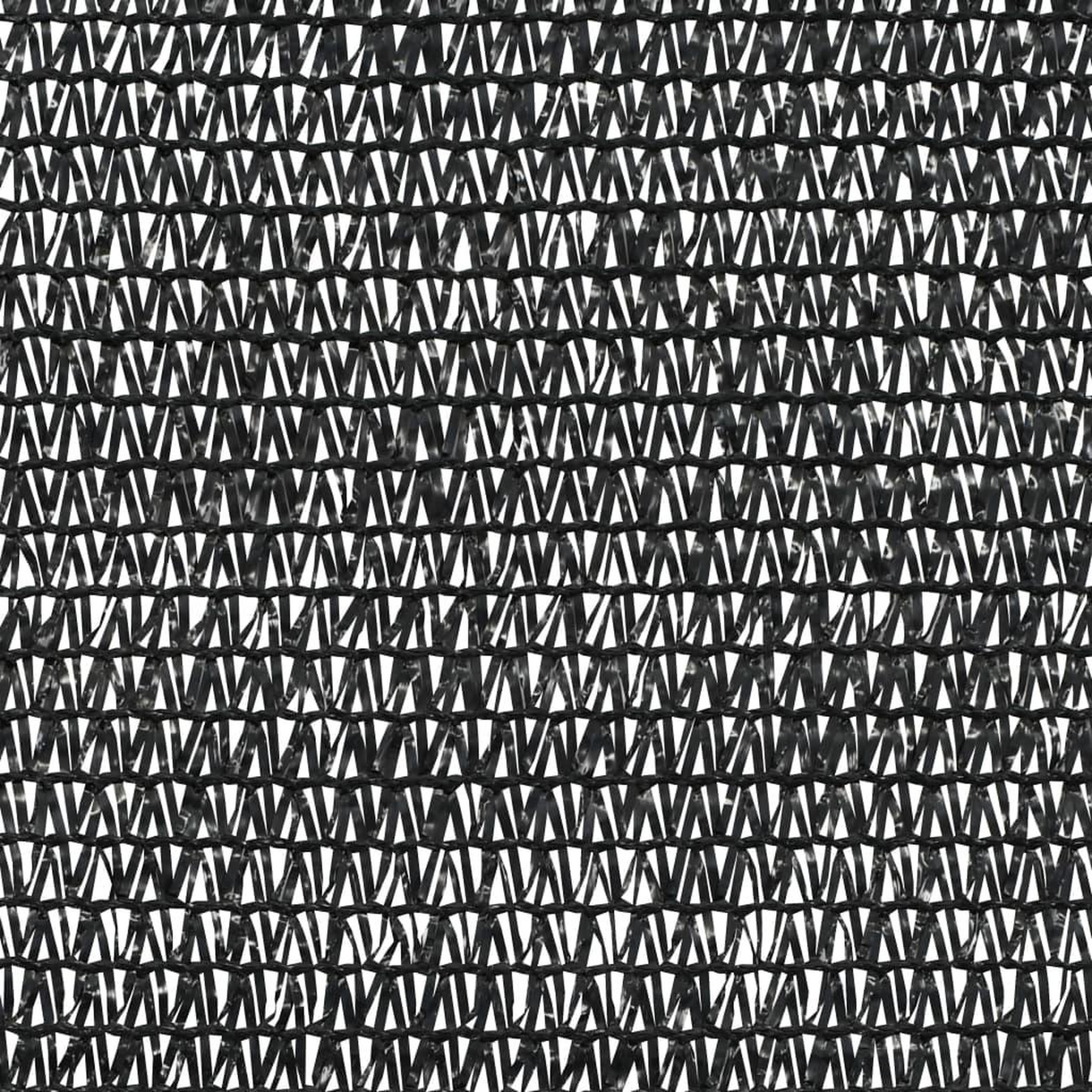 Voir la diapositive 4 : VIDAXL Filet brise-vue Noir 1x25 m PEHD 75 g/m^2