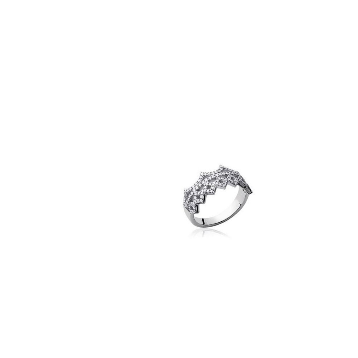 Bague argent discount zirconium pas cher