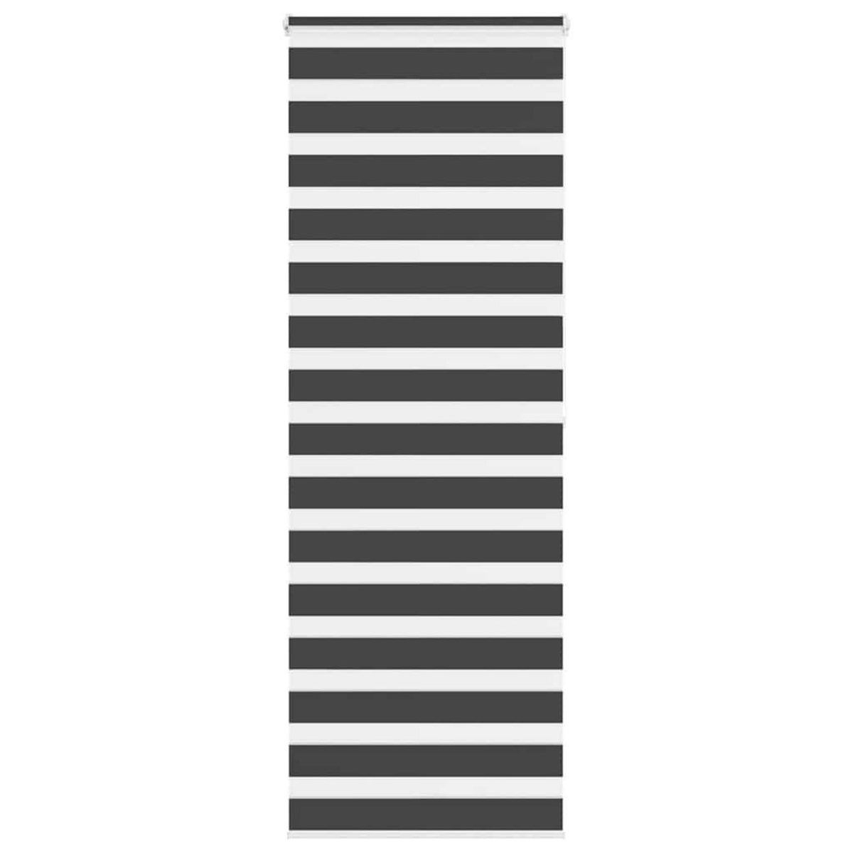 VIDAXL Store zebre noir 85x200 cm largeur du tissu 80,9 cm polyester