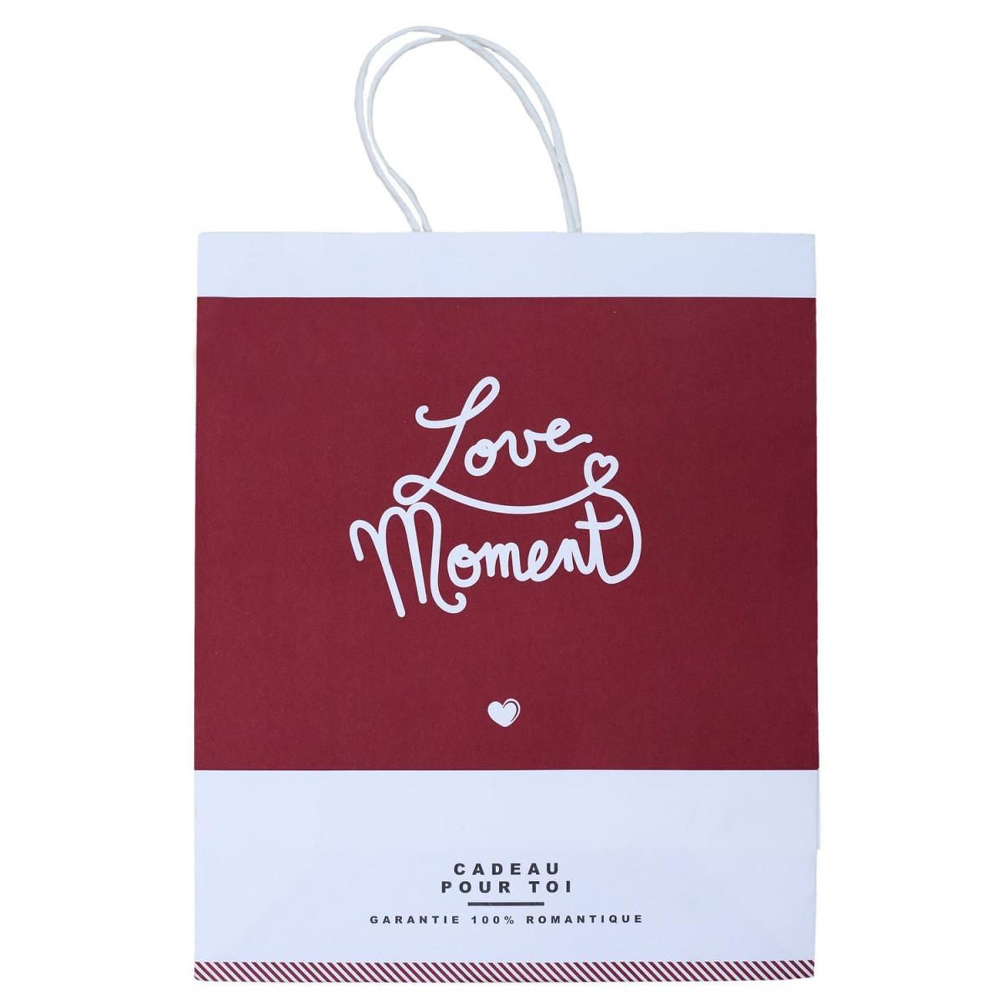 Voir la diapositive 2 : The concept Factory Sac de shopping  mots d'amour  23cm rouge