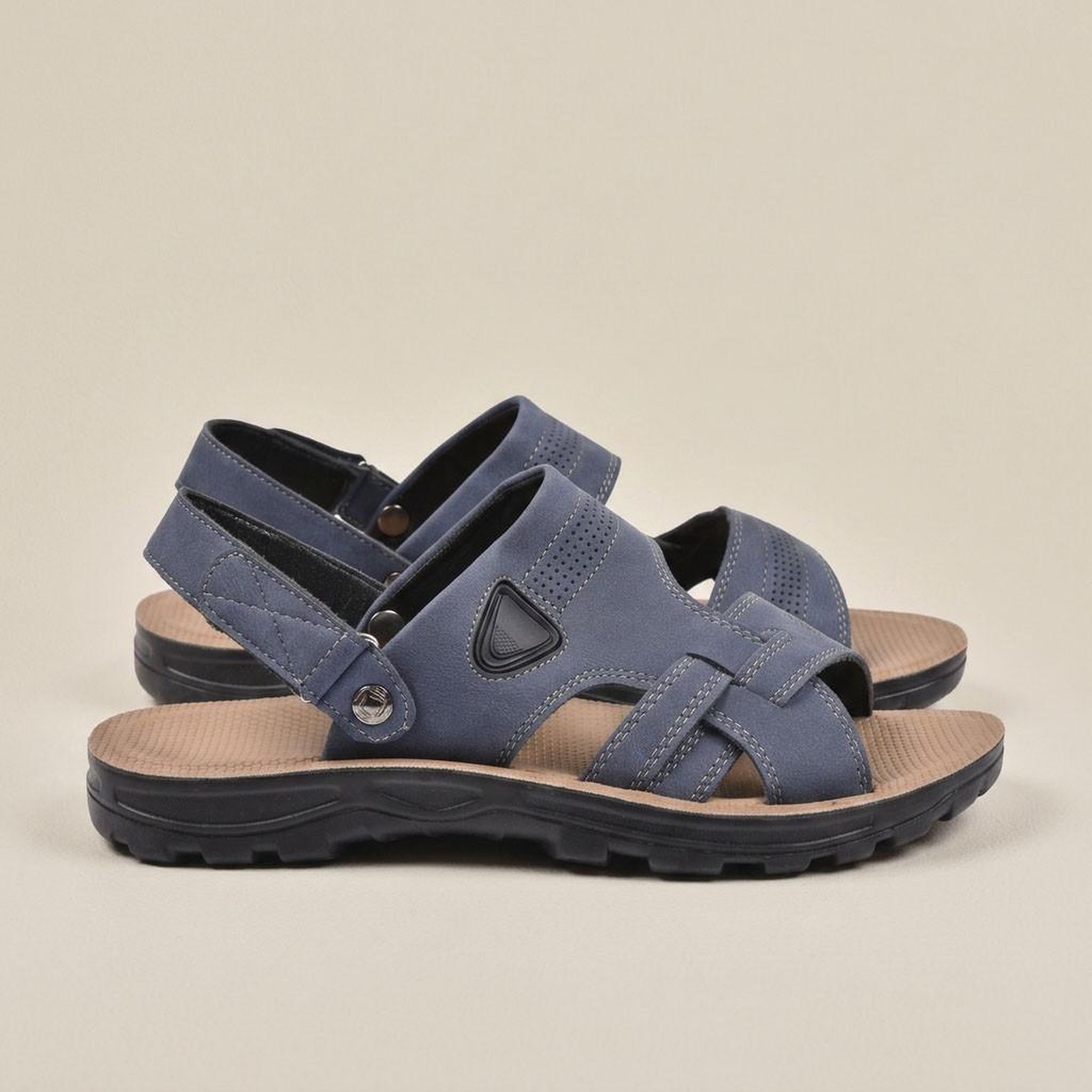 Voir la diapositive 3 : OZABI OZABI Sandales Homme Confort Semelle Souple Antiderapante Scratch 39-45