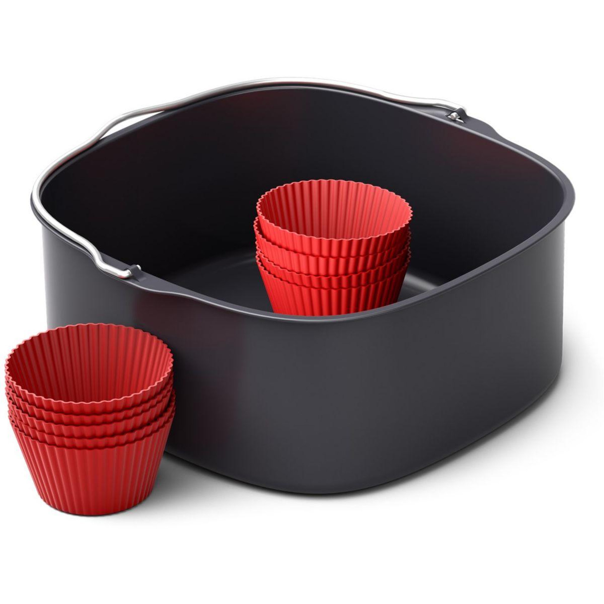 Voir la diapositive 1 : Philips Plaque HD9957/00 Cuve 6.2L et moules à muffin pour Airfryers XXL