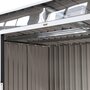 Voir la diapositive 5 : SWEEEK Abri de jardin en métal couleur anthracite 4.85m² avec puits de lumière - AUDOMAROIS-