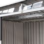 Voir la diapositive 5 : SWEEEK Abri de jardin en métal couleur anthracite 4.85m² avec puits de lumière - AUDOMAROIS-