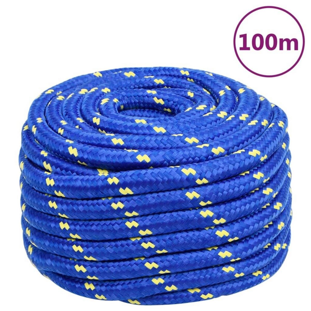 VIDAXL Corde de bateau Bleu 20 mm 100 m Polypropylene