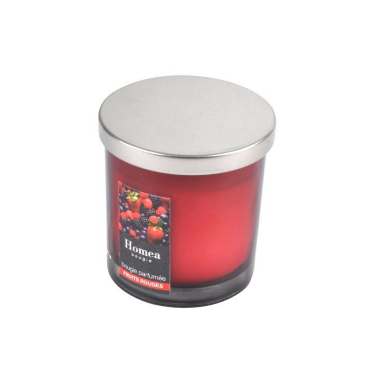 Paris Prix Bougie Parfumée Couvercle  Essentiel  8cm Fruits Rouges
