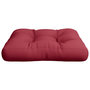 Voir la diapositive 4 : VIDAXL Coussin de palette 60x60x12 cm rouge bordeaux tissu