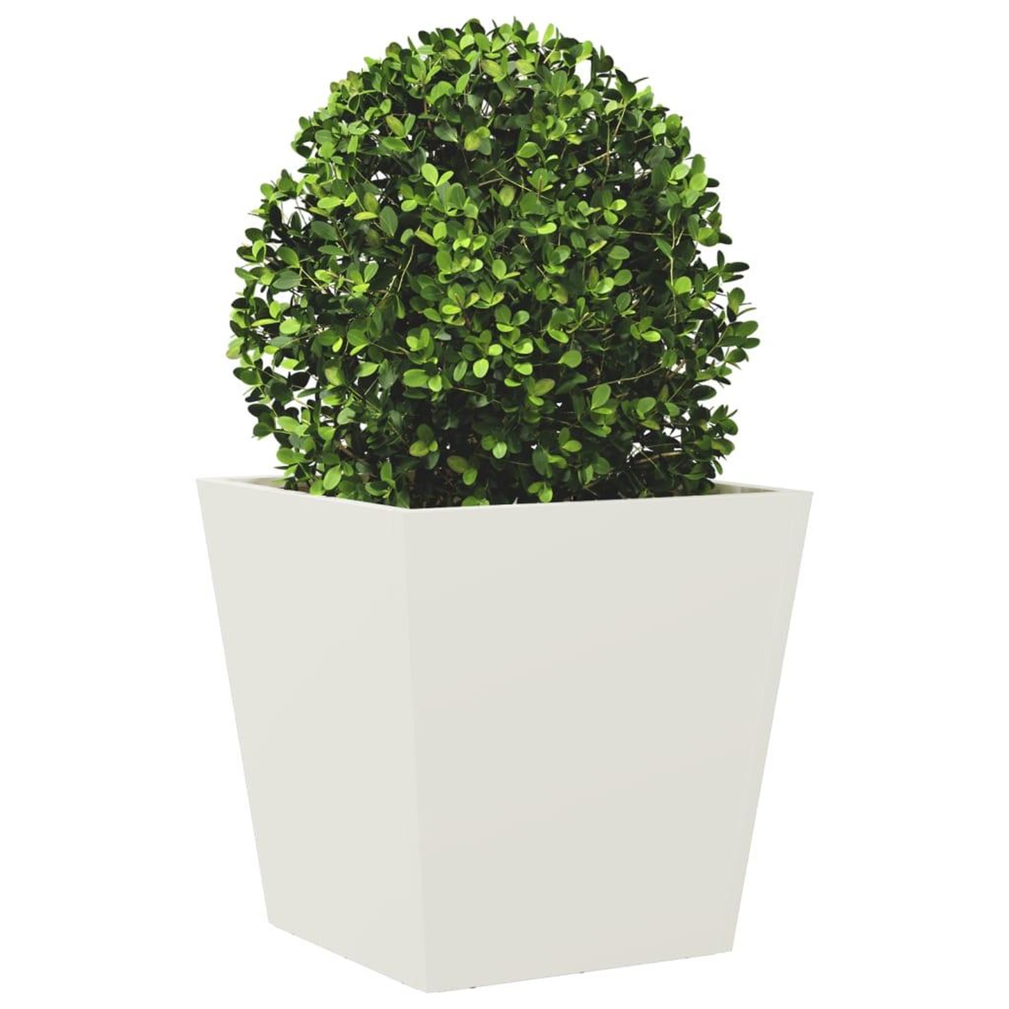 Voir la diapositive 3 : VIDAXL Jardiniere blanc 40x40x40 cm acier