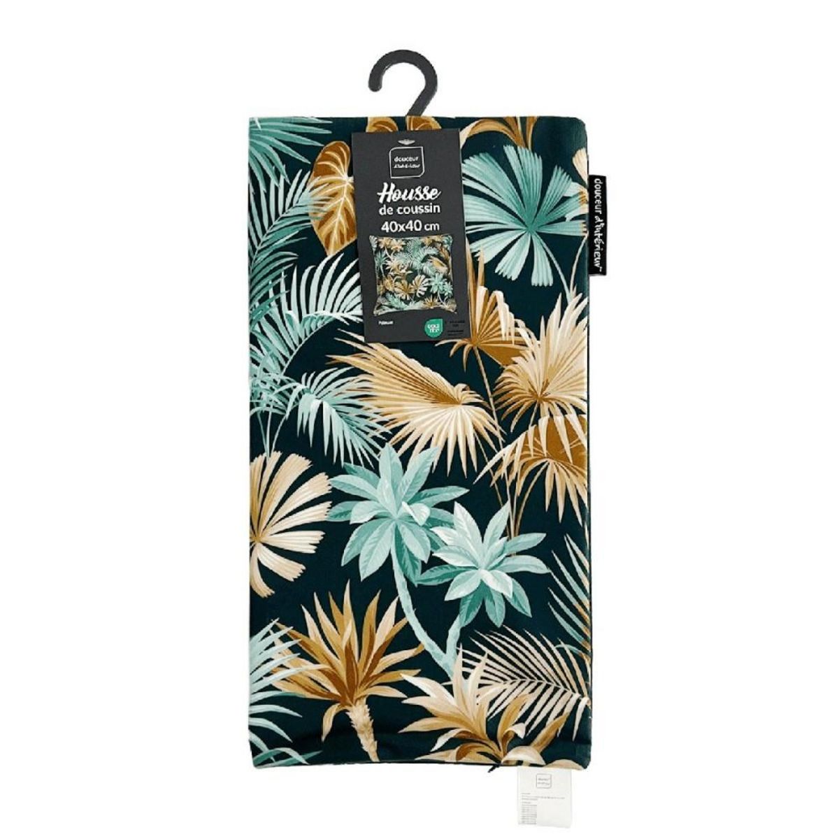 Douceur d'Intérieur Housse de coussin 40x40 cm velours Palmani