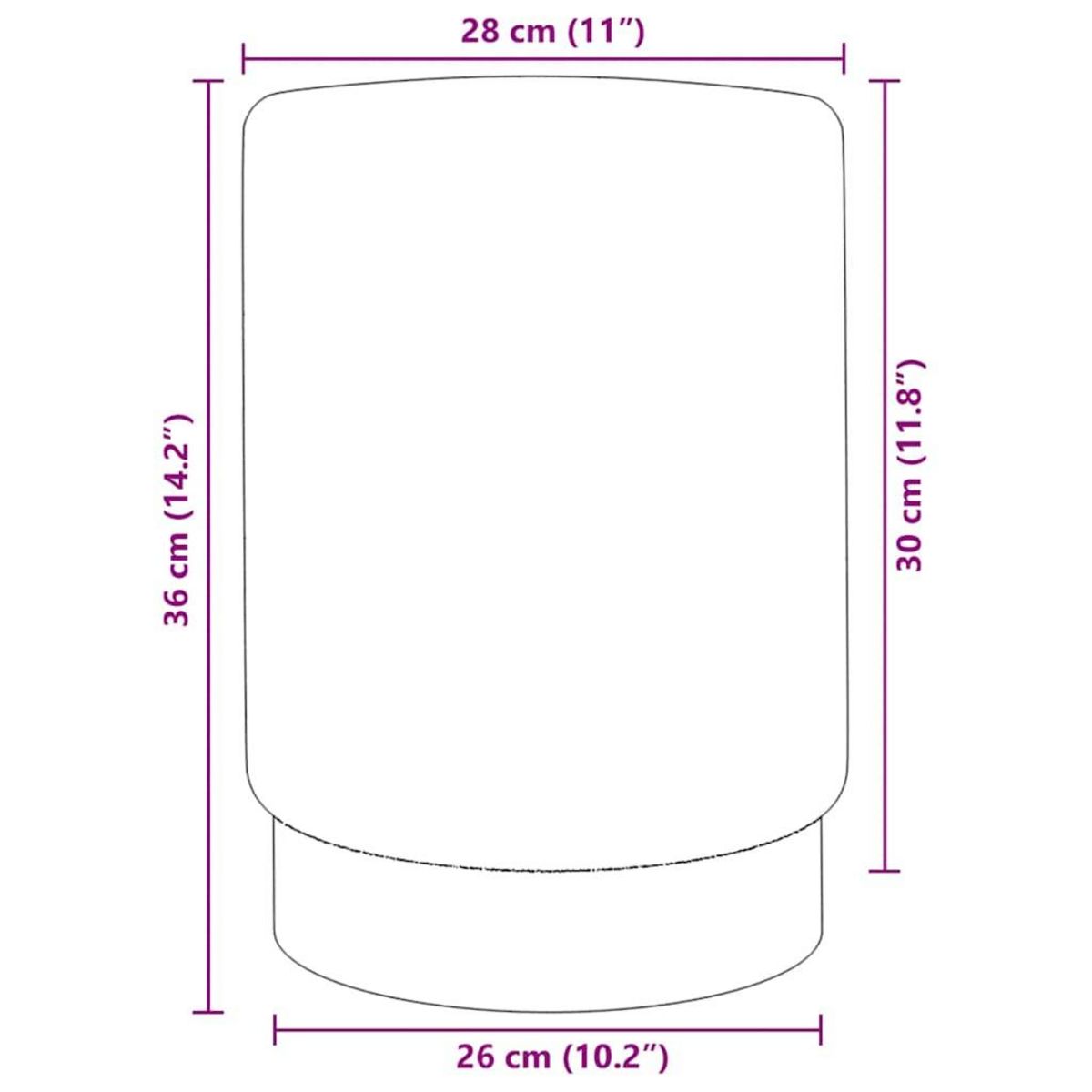 VIDAXL Tabouret Gris fonce et dore Velours