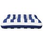 Voir la diapositive 5 : VIDAXL Coussin de palette rayures bleues et blanches 50x50x12 cm tissu