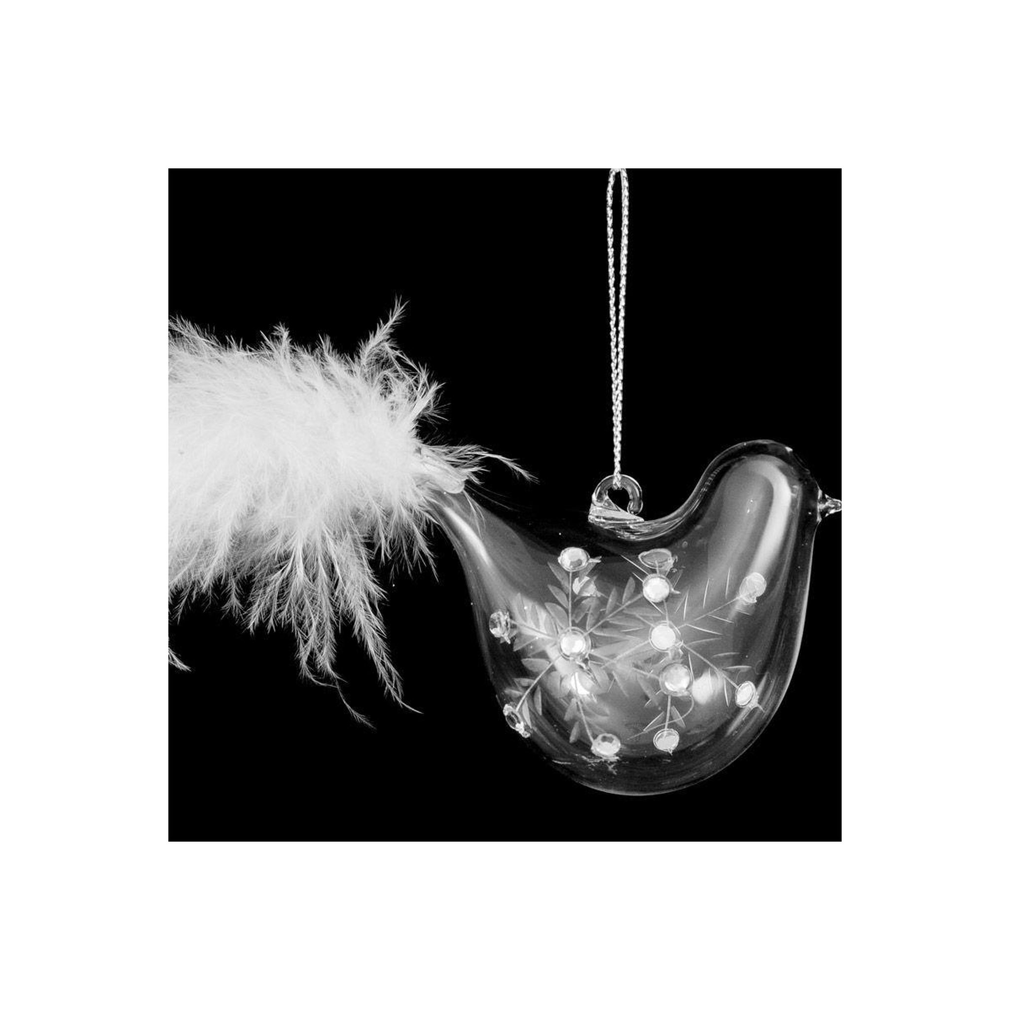 Voir la diapositive 2 : FEERIC LIGHT & CHRISTMAS Sujet de noël oiseau  polaire  7cm transparent