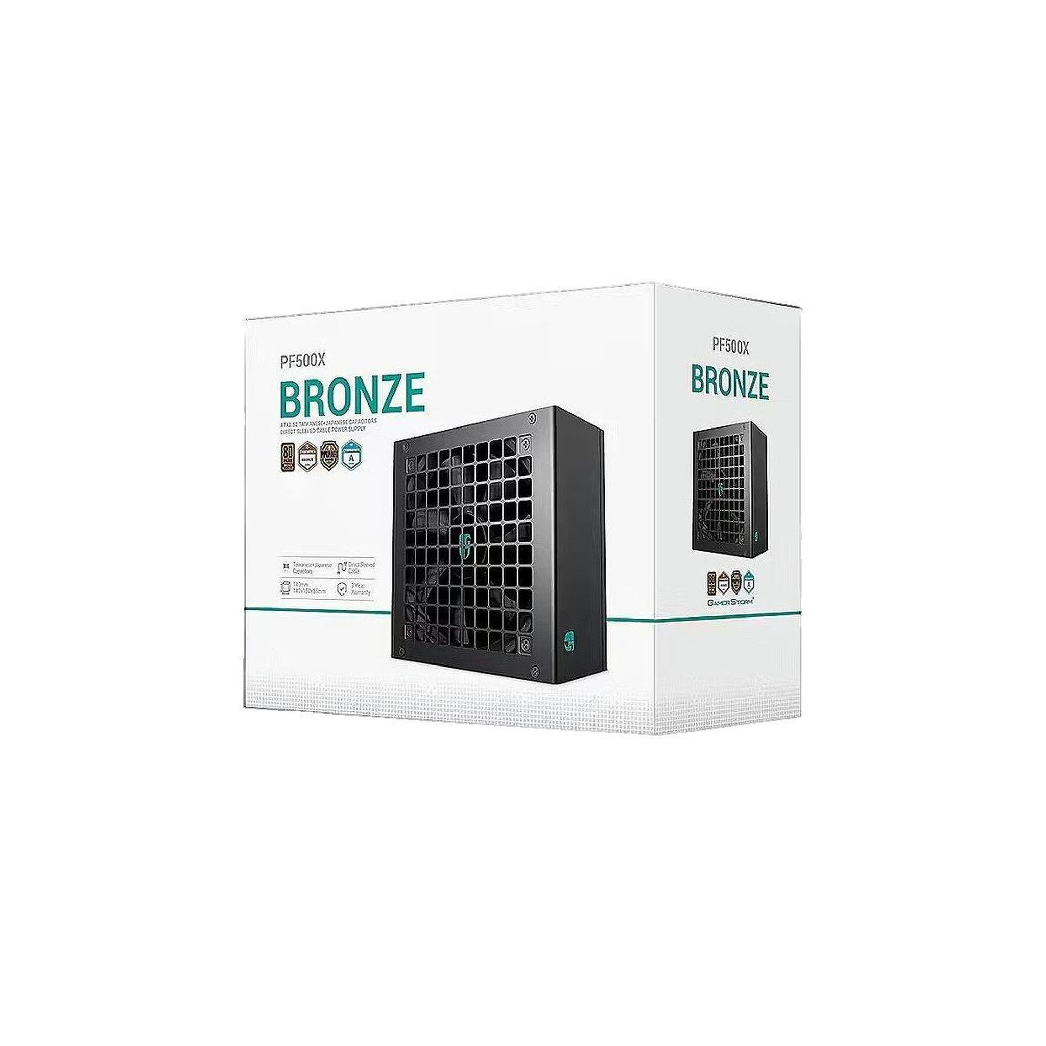 Voir la diapositive 2 : Deepcool Alimentation DeepCool PF500X 500W 80 PLUS Bronze